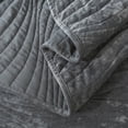 thumbnail image 5 of Ewayby Velvet Quilt Queen Size Set, Ultra Soft Bedspread Quilted Set for Queen Bed Coverlet, Grey, 5 of 7