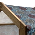 thumbnail image 5 of Moroccan Pet House, Patchwork Style Vintage Ottoman Inspiration Retro Motifs, Outdoor & Indoor Portable Dog Kennel with Pillow and Cover, 5 Sizes, Sand Brown Blue and Ruby, by Ambesonne, 5 of 5