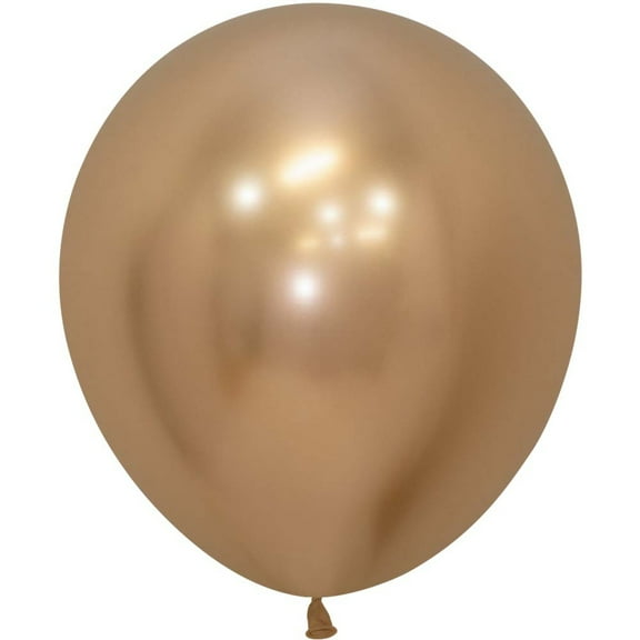 18 inch Sempertex Reflex Gold Latex Balloons (15 Pack) - Party Supplies Decorations