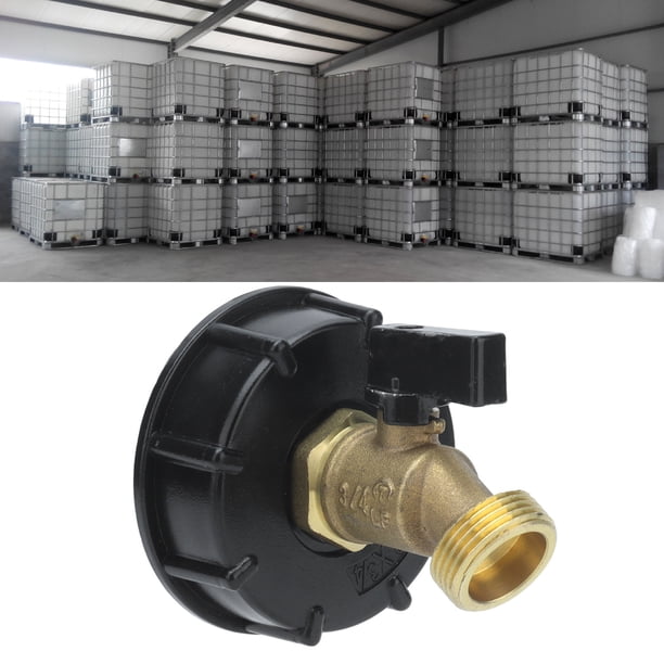 Adaptador De Tanque IBC ANGGREK Válvula De Asa De Plástico De Latón G3/4 60 Mm De Diámetro De Entrada
