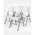 thumbnail image 1 of Set de 4 Sillas Plegables Resistentes para Exterior con Asiento de Plástico y Estructura de Metal Para Jardín, Eventos y Fiestas, 1 of 5