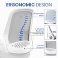 thumbnail image 3 of CELTOSS Ergonomic Office Chair, Mid Back Mesh Computer Desk Chair, Flip-Up Arms, Adjustable Lumbar Support for Home Office, Gray, 3 of 10