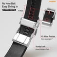 thumbnail image 5 of WHIPPY Women's Leather Belt for Jeans Dresses Pants Ladies Automatic Buckle Ratchet Belts Black, 5 of 6