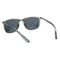 thumbnail image 4 of Antiglare Polarized Lens Mens Rectangular Slick Designer Sunglasses Slate Gunmetal Black, 4 of 4