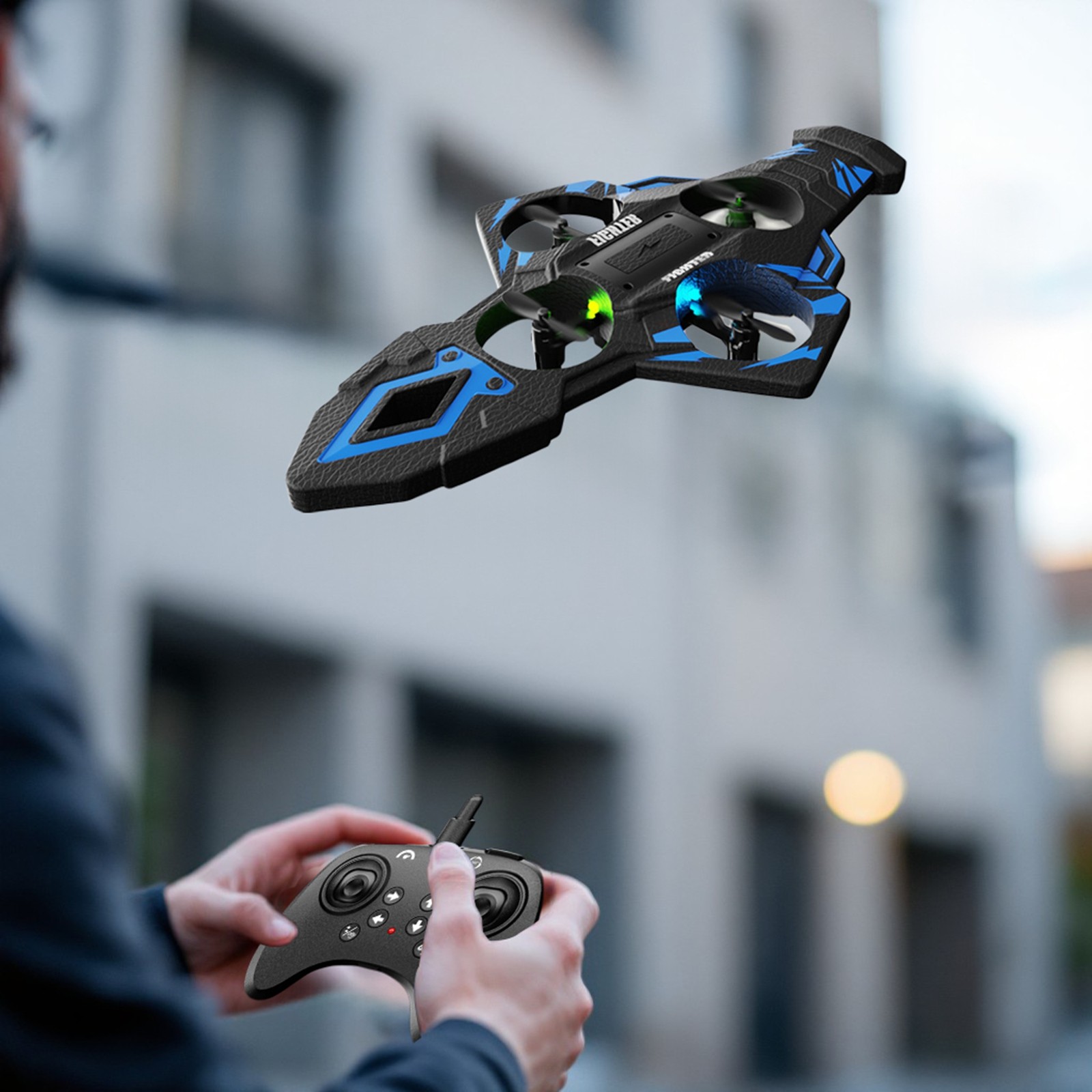 Flying Machines Remote Control Flying Hover Toy for Kids and Adults - Interactive EVA Handle Watch for Indoor and Outdoor for Ages 7 and Up