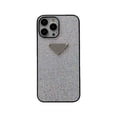 thumbnail image 1 of Férulas De Lujo De Purpurina Coloridas Funda De Teléfono Resistente Al Skid Para IPhone 11 Pro Max Classic Metallic Prada Logo Estilo Minimalista Para IP 12 13 14 Parachoques Cubierta, 1 of 4