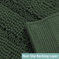 thumbnail image 4 of Super Soft Non Slip Shaggy Microfiber Bath Mat & Rug - Bronze Green (59 x 20), 4 of 4
