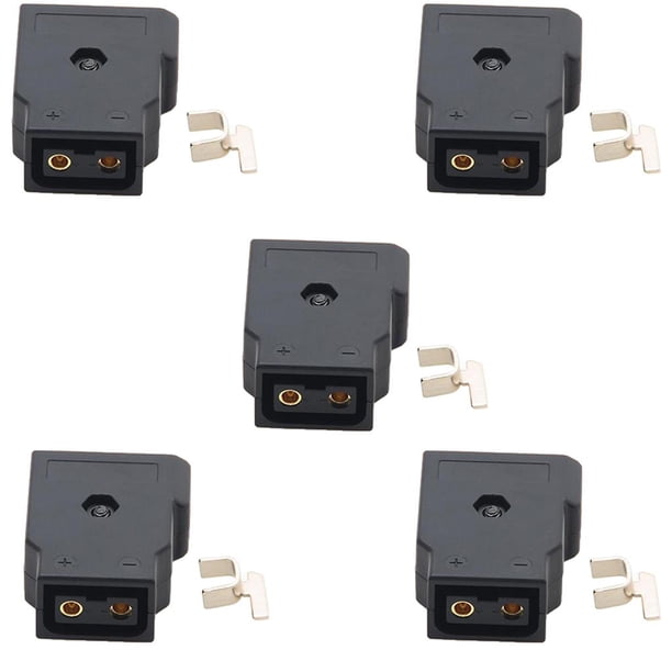Toma de Corriente Hembra D-tap Sunnimix 5 Piezas para DSLR Rig Cable Batería de Cámara Anton D Tap Plug Conector de Alimentación