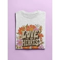 thumbnail image 3 of Love In Our Hearts. T-Shirt Women -Smartprints Designs, Female XX-Large, 3 of 4
