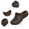 thumbnail image 5 of BdTemWBs Unisex Lined Clogs Line Garden Slippers House Home Winter Clogs Shoes Work Shoes Kitchen Shoes (Brown - Lined,13), 5 of 8