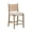 Cove Light Brown, variant on Nathan James Elodia Boho Counter Height Bar Stool with Back, Woven Seagrass Backrest and Solid Wood Frame, Light Brown Set of 2