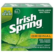 Irish Spring Men's Deodorant Soap Bar, Original Scent - 3.7 Ounces (24 Count)