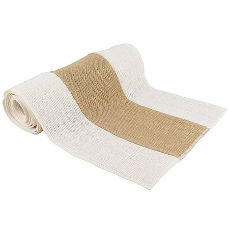 

Burlap Table Runners Jute Table Runner 72 Inch for Dining Room