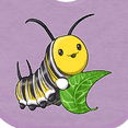 thumbnail image 4 of Inktastic Monarch Butterfly Caterpillar- Cute Baby Insect Boys or Girls Baby Bib, 4 of 4