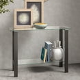 thumbnail image 2 of Evelyn&Zoe Asta 42" Wide Rectangular Console Table, Gunmetal Gray, 2 of 8