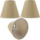 thumbnail image 1 of Juego de 3 pantallas para lámpara de pared, pantallas de tela para lámpara de pared, lámparas de mesa pequeñas, para bombillas de borde de corte, visualización de ajuste de clip, 3 x 6 x 5, 1 of 15