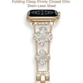 thumbnail image 2 of KOMI Diamond Metal Band Adds Sparkle to Your Watch - Compatible with Apple Watch Series 8/7/6/5/4/3/2/1Se/Ultra - Clover Is Simple and Stylish, Fits Women's Sizes 38mm 40mm 41mm 42mm 44mm 45mm 49mm, 2 of 7