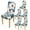 Blue Flower, variant on Chair Covers for Dining Room Set of 4, Stretchy Parson Chair Slipcovers,Red Flowers Spandex Banquet Chair Seat Pet Protector Slipcovers for Holiday Home Party, Hotel, Wedding Ceremony
