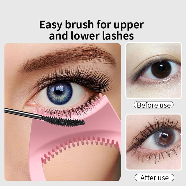 unbranded 2Ud Guías De Silicona Multifuncionales Para Delineador Y Color Rosa