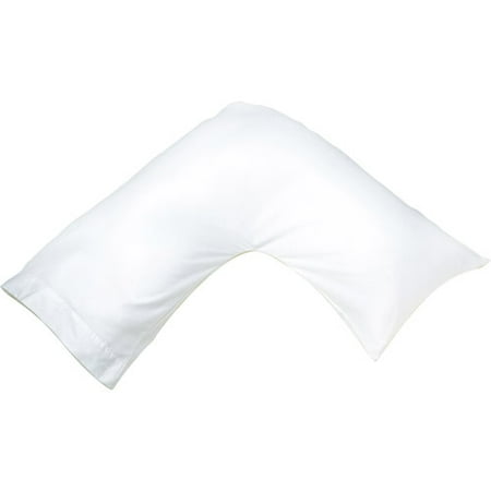 180 Thread Count Cotton Boomerang Pillowcase in White