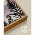 thumbnail image 5 of SHENIFY Landscape Mountain Wall Art 20x40in Natural Framed Set Watercolor Sunrise Pine Tree Forest Nature Scenry Wilderness Farmhouse Rustic Modern Art Decorative, 5 of 5