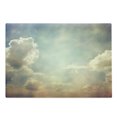 thumbnail image 1 of Vintage Cutting Board, Sky Looks Like Dream Space with Sun Rays Celestial Miracle Atmosphere Photo, Decorative Tempered Glass Cutting and Serving Board, Large Size, Blue White, by Ambesonne, 1 of 1