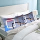 thumbnail image 5 of Juego de 2 fundas de almohada de cama tamaño Queen con estampado de sobres, funda de almohada con cola, decoración del hogar, 5 of 5
