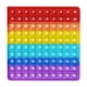 thumbnail image 2 of Square Rainbow Silicone Push Bubble Fingertip Toys Kid Descompresión Artesanía Ndcxsfigh Nuevos Originales, 2 of 9