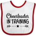 thumbnail image 3 of Inktastic Cheerleader in Training Boys or Girls Baby Bib, 3 of 4