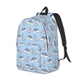 thumbnail image 2 of Balery Rainbow Dinosaur Vintage Canvas Backpack for Men and Women - Large Capacity, Durable Travel Laptop Bag for School, Work, Hiking, and Outdoor Activities, 2 of 7