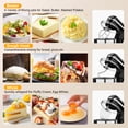 thumbnail image 6 of Electric Stand Mixer 660W Tilt-Head Kitchen Household Mixer 6.5QT 10-Speed food mixer with Dishwasher-Safe 304 Stainless Steel Bowl 3-IN-1 Stand Mixer Onyx Black, 6 of 7