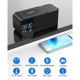 thumbnail image 6 of Prociv Alarm Clock Radio with Wireless Charging & Bluetooth Speaker,Dimmable LED Display with Fast Charging Port,12 Soothing Sounds,8 Sounds Dual Alarm,Alarm Clock for Bedroom,Home, 6 of 8