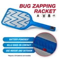 thumbnail image 3 of PIC Plastic Handheld Bug Zapper with Bottle Opener, Fly Swatter Racket Trap, Blue, 1 Pack, 3 of 6