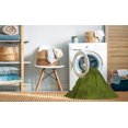 thumbnail image 2 of Ahgly Tapis Rond Lavable en Machine Intérieur Transitionnel Bronze Antique Vert, 4 Pieds Rond, 2 of 7