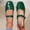 Green, variant on Womens Comfy Cap Toe Flats Trendy Versatile Patchwork Lightweight Comfortable Slip On Flat Shoes Two Tone Flat Heel Dress Shoes Classic Office Elegant Driver Flats Red 9