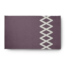 Simply Daisy 3' x 5' Zipper Stripe Chenille Rug, Dusty Purple