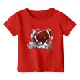 thumbnail image 2 of Piuwrlz T-Shirts Tops for Kids Girls Short Sweatshirt Sleeve Red Size 7 Years, 2 of 4