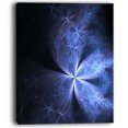 thumbnail image 2 of Glittering Soft Blue Fractal Flower - Floral Canvas Art Print, 2 of 3