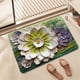 thumbnail image 1 of Ganfancp Alfombrilla Absorbente de Tierra de Diatomeas Antideslizante de Secado Rápido para El Baño de Flores Ofertas Del Día Sólo En Línea 1X Alfombrilla, 1 of 6