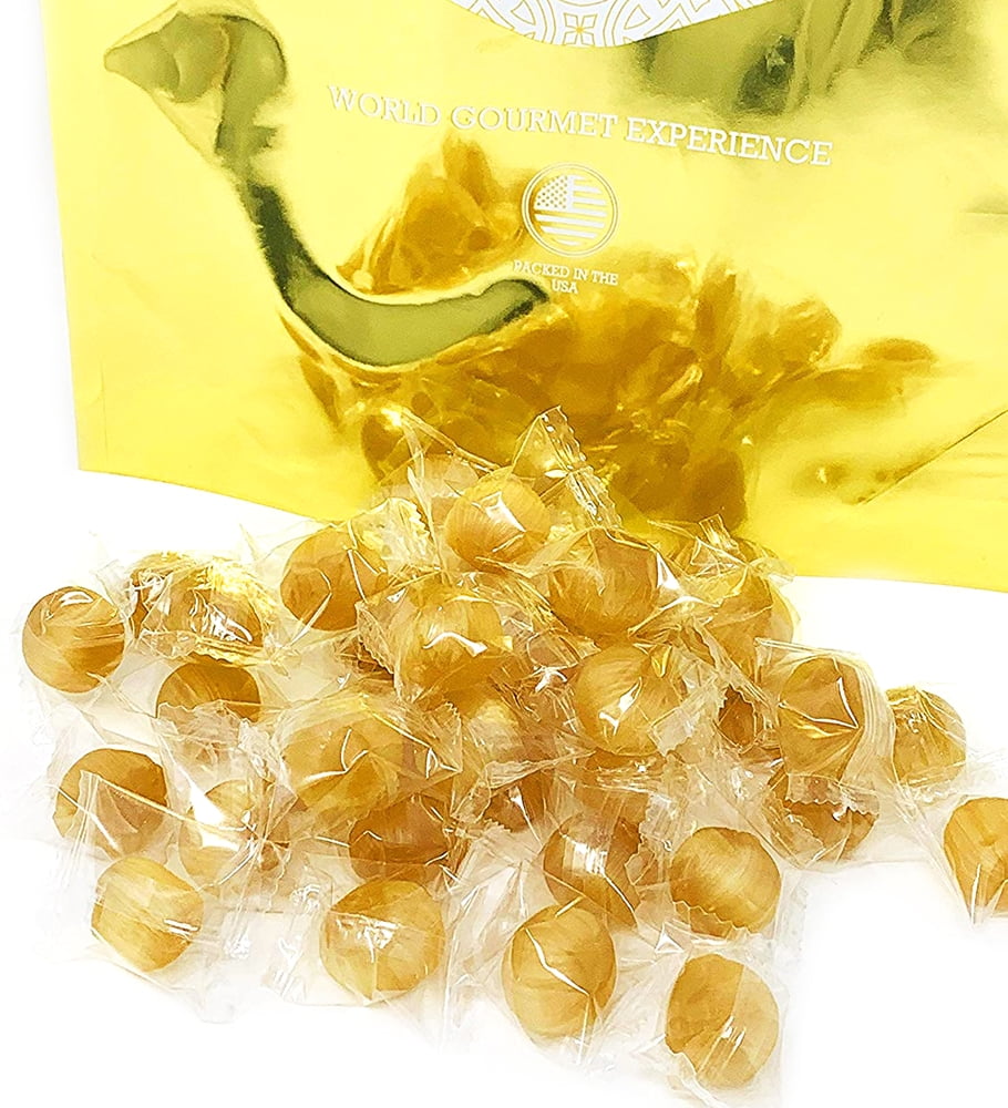 Washburn Wrapped Ginger Balls | Natural Ginger Candy | Retro