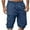 y_Navy, variant on Blczomt Mens Shorts,Men Casual Solid Knee Length Cargo Pants With Pocket Straight Button Zipper Shorts
