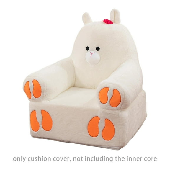 2 In 1 Folding Children's Sofa Backrest Armchair, Cute Cartoon Lazy Baby Chair Comfy Foldable Couch, Removable Washable Velvet Cover