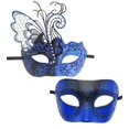thumbnail image 2 of par de máscaras para parejas, disfraces de mariposas, Cosplay, Halloween, Carnaval, espectáculo de Pascua, fiesta, máscaras de lujo, 2 of 2