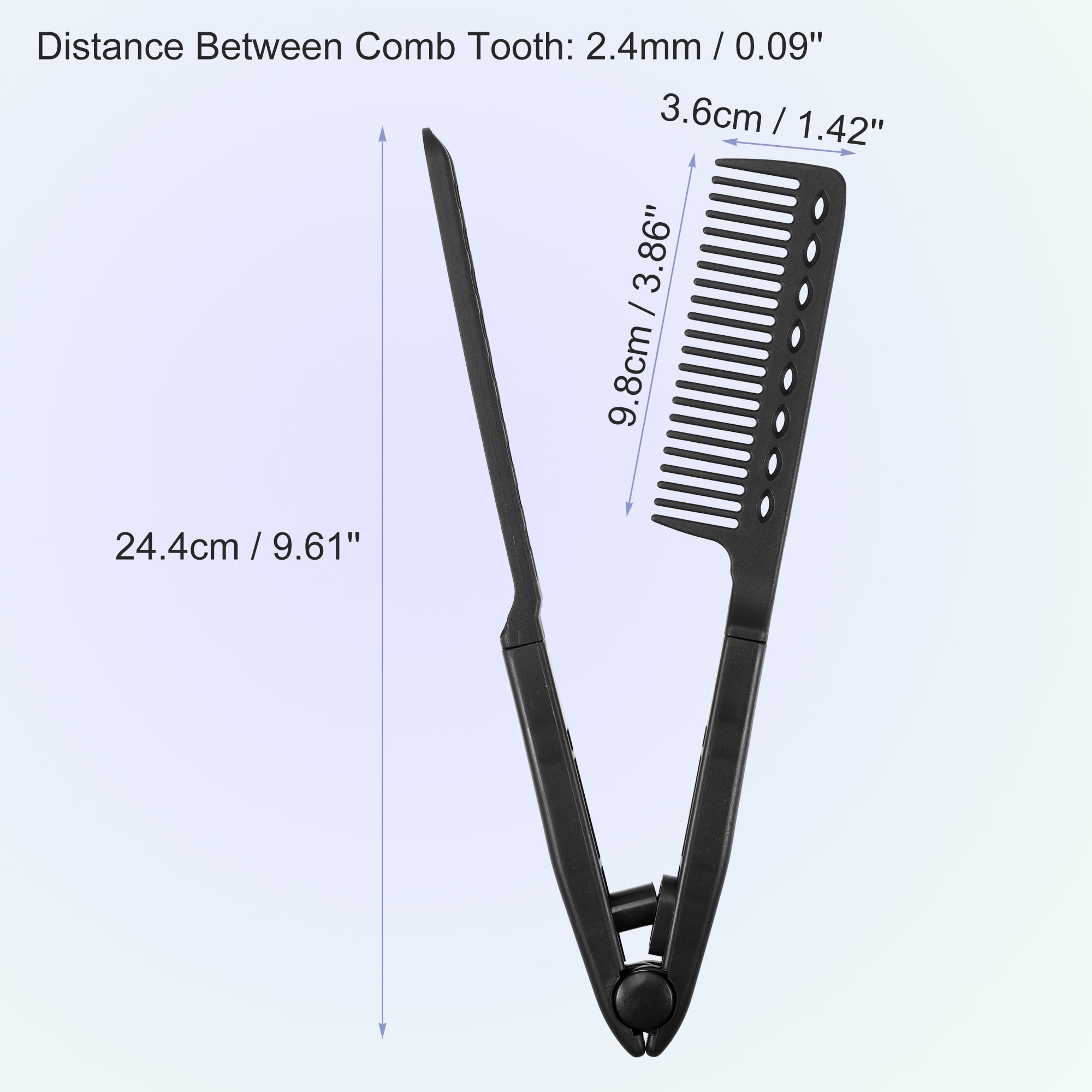 Unique Bargains Hair Straightening Comb Heat Resistance Home Straightener Styling Comb