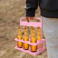 thumbnail image 7 of Gifts Kcavykas Portable Plastic Beer Basket Beverage Bottle Holder Rack for Sports Picnic Party Outdoor Drink Organizer, 7 of 7