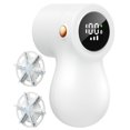 thumbnail image 2 of Fabric Shaver, Lint Shaver for Clothes with 3 Replaceable Blades, Sweater Shaver, Electric Lint Remover with Digital Display, 3 Speeds Sweater Shavers to Remove Pilling, White, 2 of 7