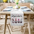 thumbnail image 2 of Oimcto Valentine's Day Rectangular Table Runner/Tablecloth with Polyester/Cotton Heart Print (33×274),Valentine's Day Printed Dining Table Runner for Family Holiday Parties Decor, 2 of 6