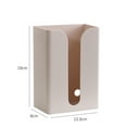 thumbnail image 2 of Niceauty White Wall Mounted Tissue Holder Tissue Box Storage Rack for Bathroom Accessories, 2 of 8