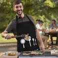 thumbnail image 4 of Delantal de cocina unisex KAIYANG impermeable 2 bolsillos correa ajustable, 4 of 5