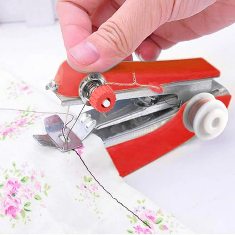 Handheld Sewing Machine Practical Sewing Tool,Mini Handheld Sewing Machine  for Quick Stitching,Portable Sewing Machine Suitable for Home,Electric